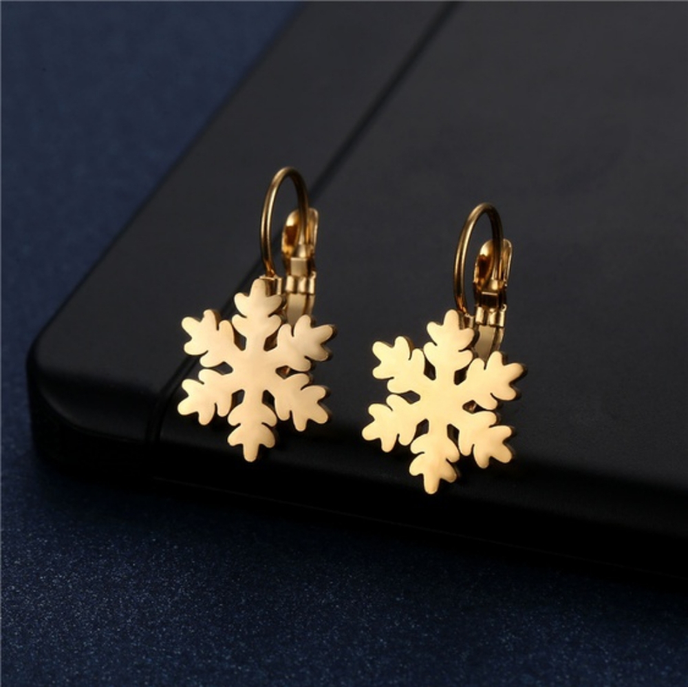 Snow flake earrings